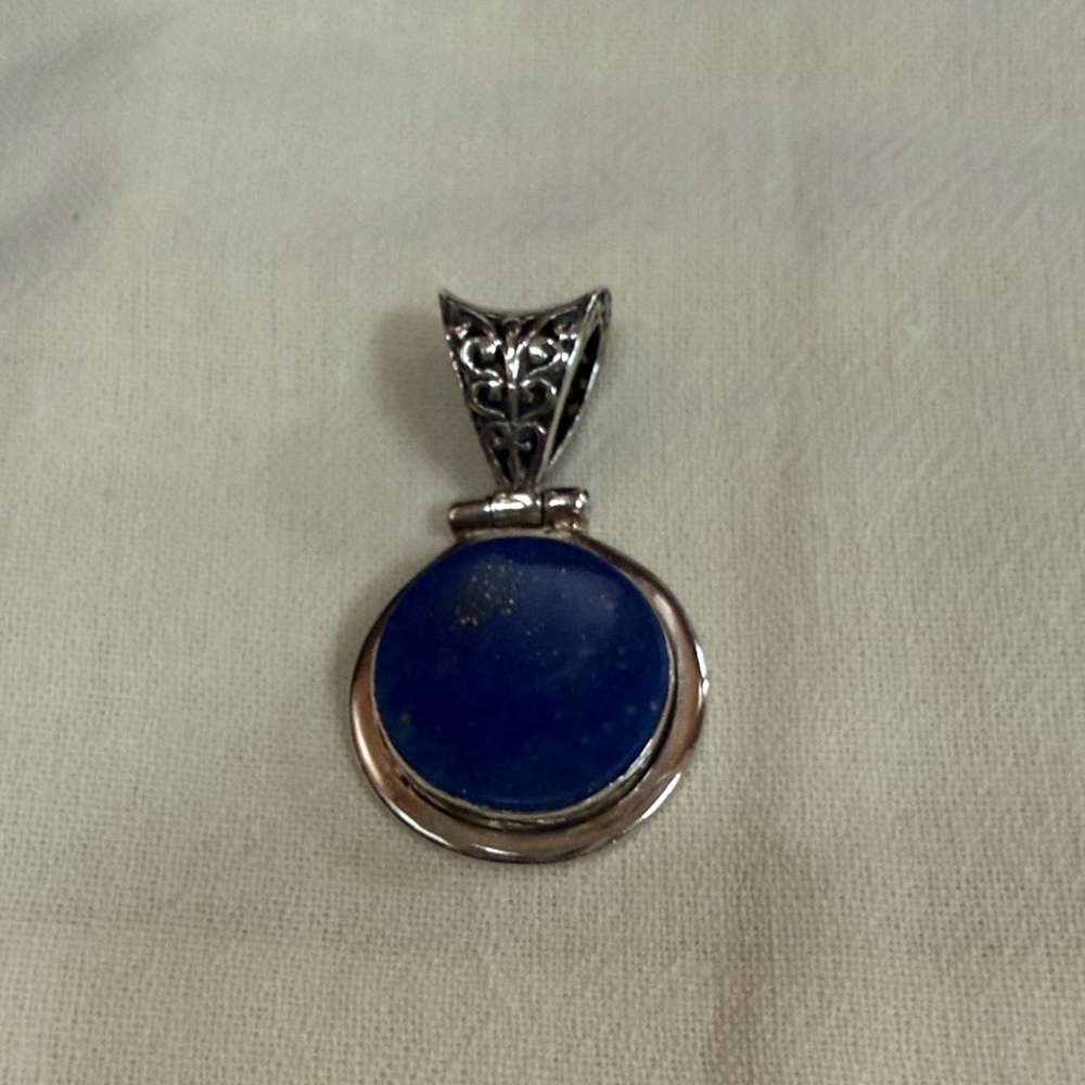 Artisan Blue Stone Silver Necklace